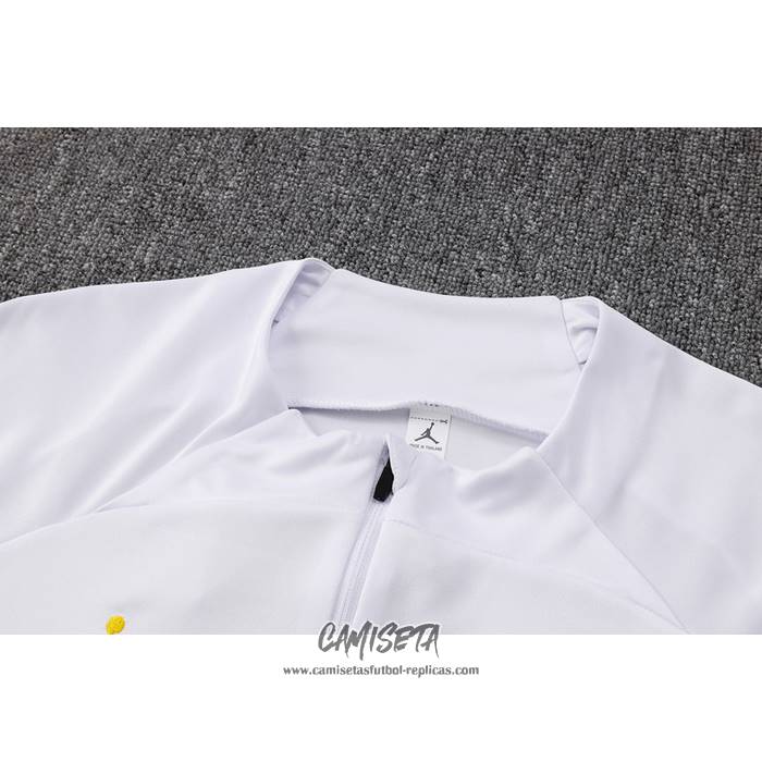 Chandal de Sudadera del Paris Saint-Germain Jordan 2023-2024 Nino Blanco